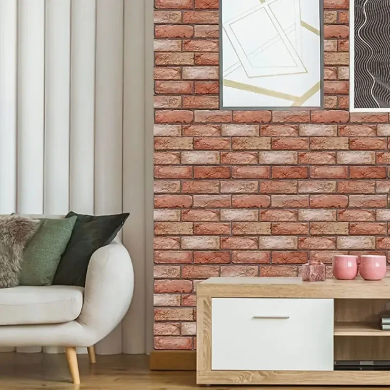 Transforme sua casa com 10 painéis decorativos de parede 3D - papel de parede autoadesivo, à prova d'água e à prova de umidade para sala de estar