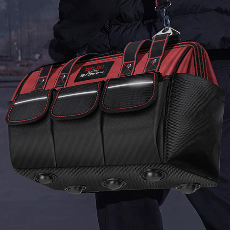 DELIXI ELECTRIC Tool Bag Hardware Elétrico Especial Oxford Storage BagThickened impermeável resistente ao desgaste saco