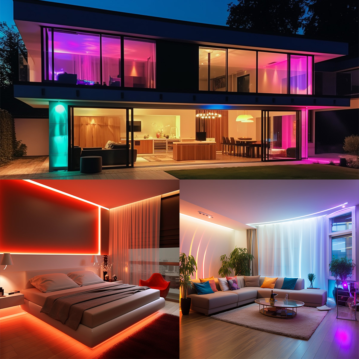 30M/20M ไฟ LED Strip เพลงซิงค์เปลี่ยนสี RGB พร้อมรีโมท APP ควบคุมไฟ LED สําหรับห้อง Home KITCHEN Decor PARTY