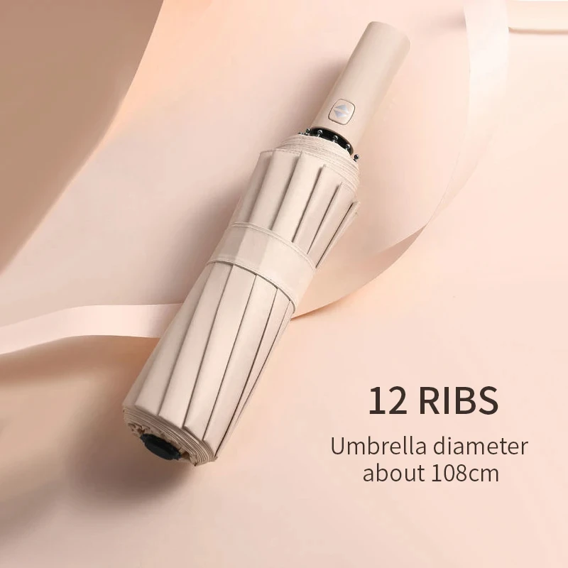 Xiaomi Mijia 24 Bone Fully Automatic Double Bone Folding Umbrella For Sun UV Protection Rain Resistance Strong Wind Resitance