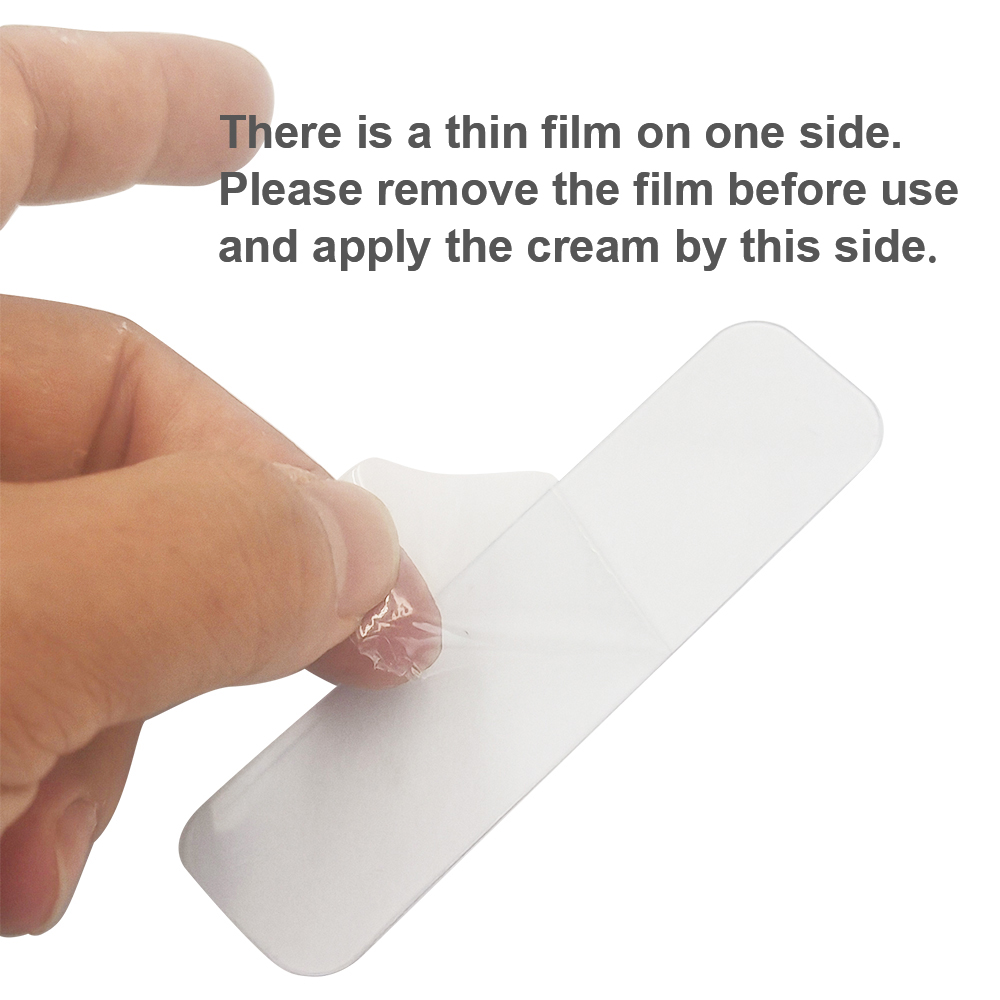 10Pcs Clear Plastic Rectangle Strips for Applying Microblading Anesthesia Cream Plastic Applicator Strips PMU Accessory Supplies