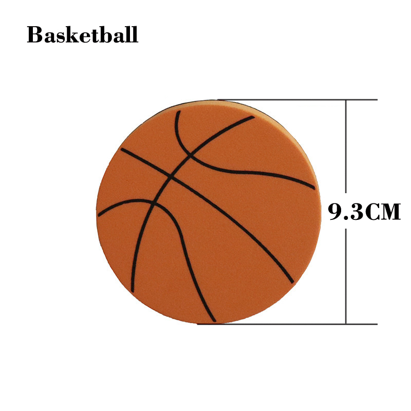 Borracha magnética de pegadas de cachorro de desenho animado para quadro branco borracha seca basquete estrela de futebol
