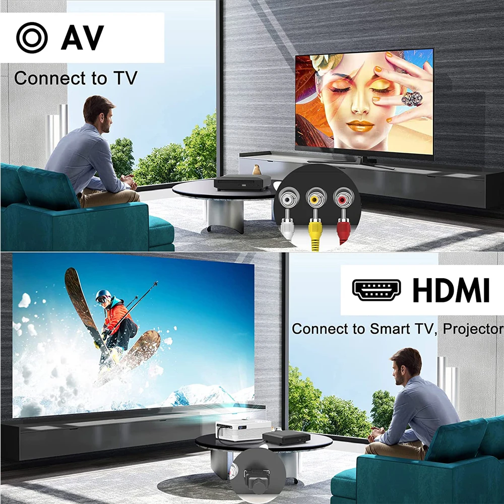 Woopker Mini  HD DVD Player HDMI and RCA cable 1080p built-in PAL/NTSC in all areas USB 2.0 home CD player Breakpoint Memory