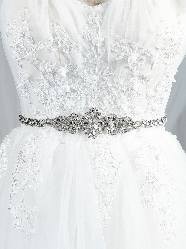 Neueste Luxus Strass Braut Gürtel Braut Hochzeit Kleid Zubehör Party Prom Braut Hochzeit Kleid Gürtel Für Frauen