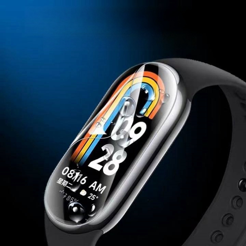 5 pçs filme de hidrogel para xiaomi mi banda 9 8 7 acessórios smartband capa completa protetor de tela relógio protetor