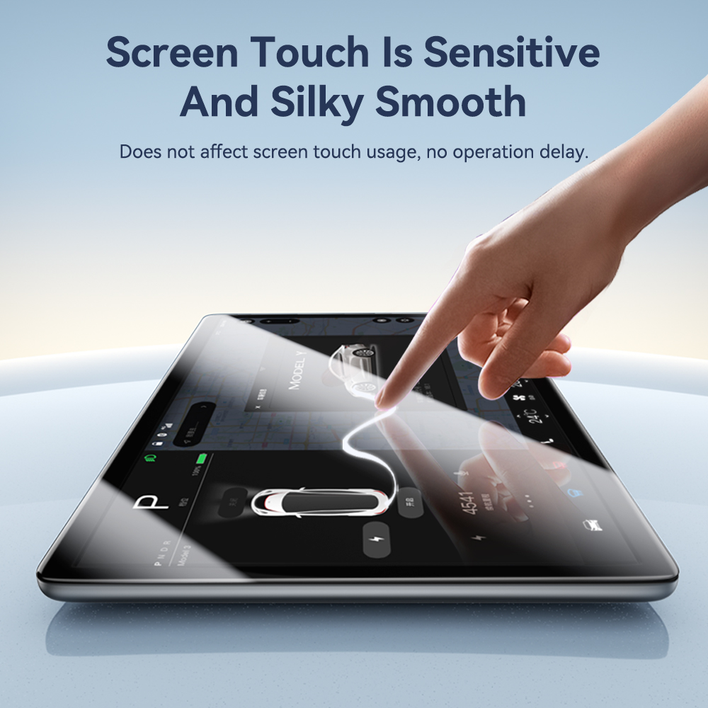 Protetor de tela de vidro temperado yz para tesla modelo 3 y console central antirreflexo filme hd proteção de tela acessórios