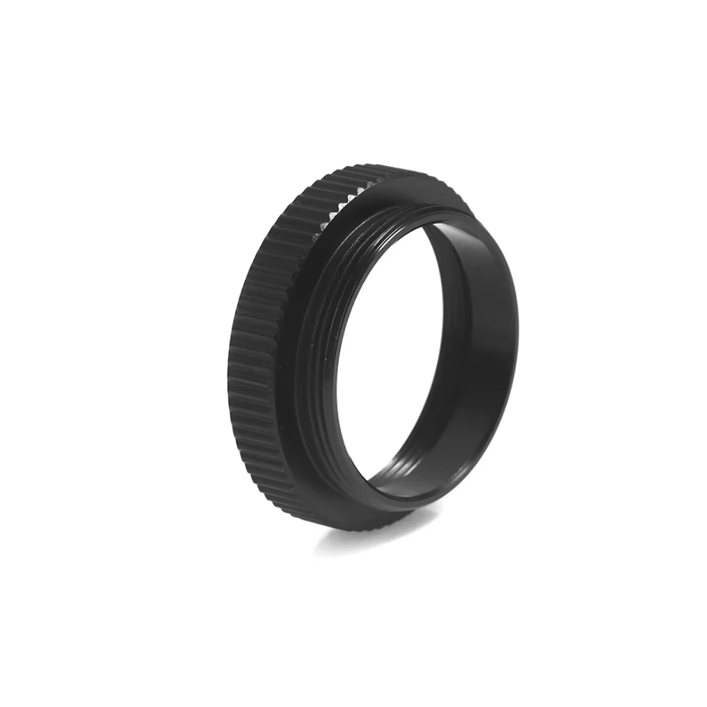 C-MOUNT 5 мм удлинительный адаптер, черный металлический адаптер для крепления C-CS, разделительное кольцо для камеры видеонаблюдения, аксессуары для камеры микроскопа