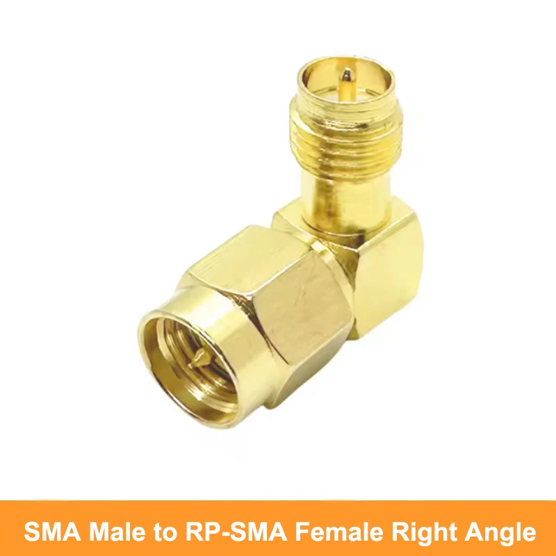 Kit de conector SMA SMA a RP-SMA adaptador macho hembra RPSMA 45 90 ángulo de 135 grados conector coaxial recto divisor de antena WiFi