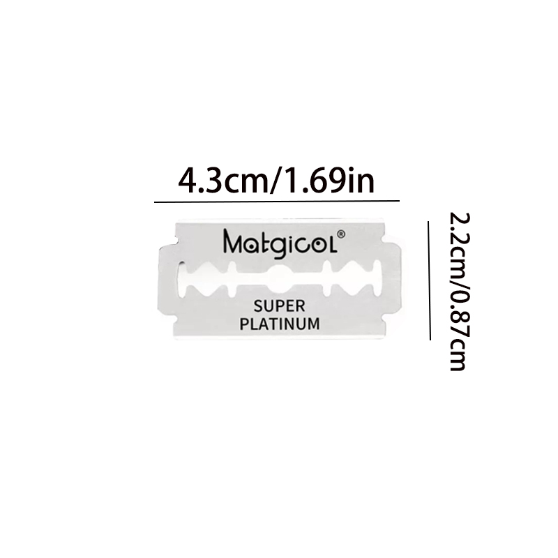 5 /10 Pcs Classic Double Edge Razor Blade Men For Shaving Barber Safety Shaver Replacement Stainless Steel One Blades