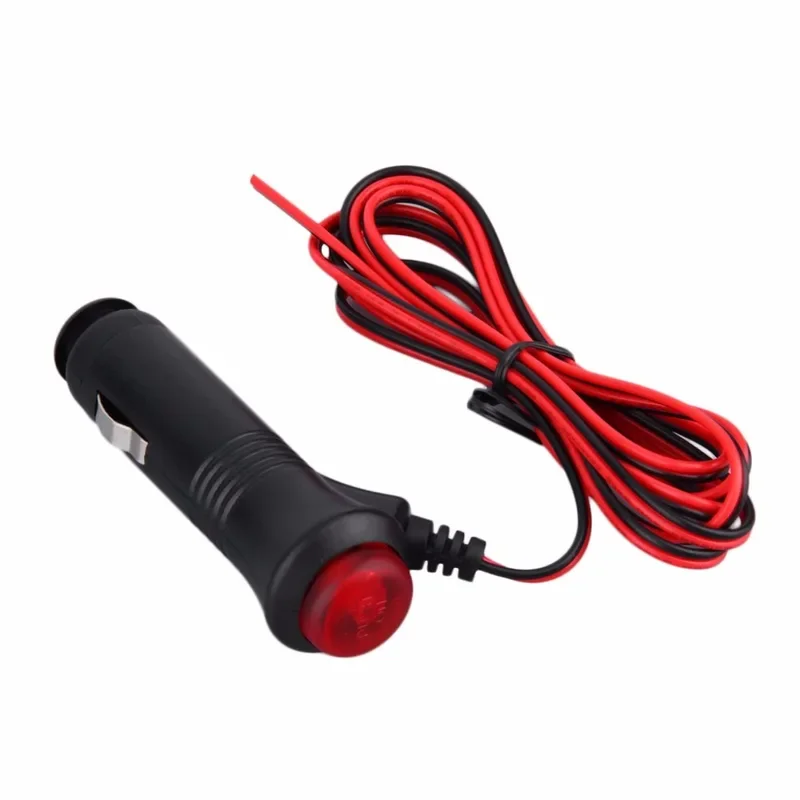 Kebidu 12v 24v tomada de isqueiro do carro divisor conector adaptador de alimentação interruptor liga/desliga adaptador de alimentação carregador universal