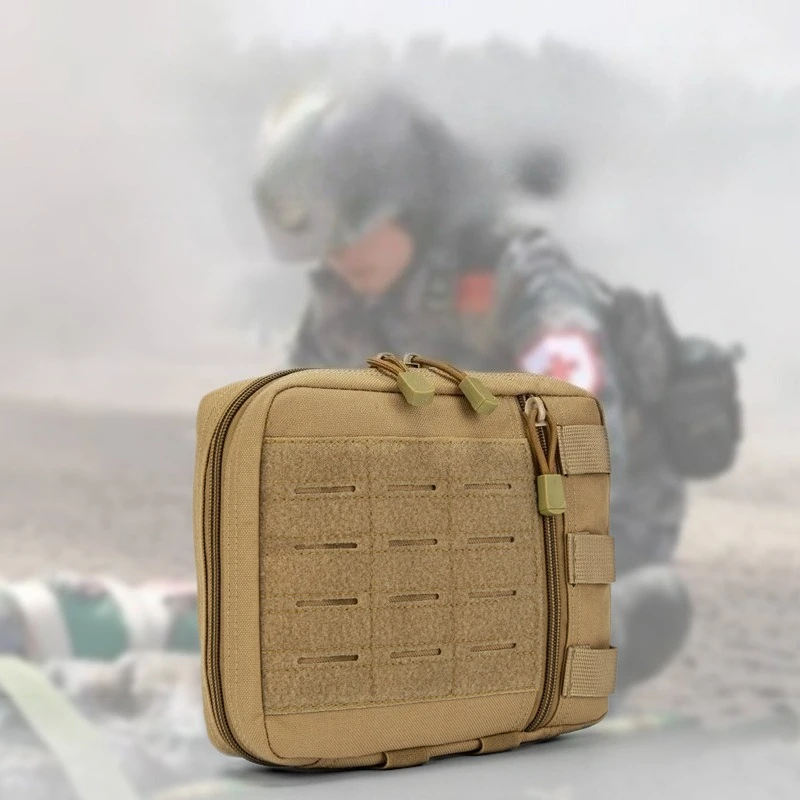 Tactical Molle Admin Pouch Multi-Purpose Laser-Cut Utility Pouch Modular EMT EDC Organizer Tool Pouch Bag