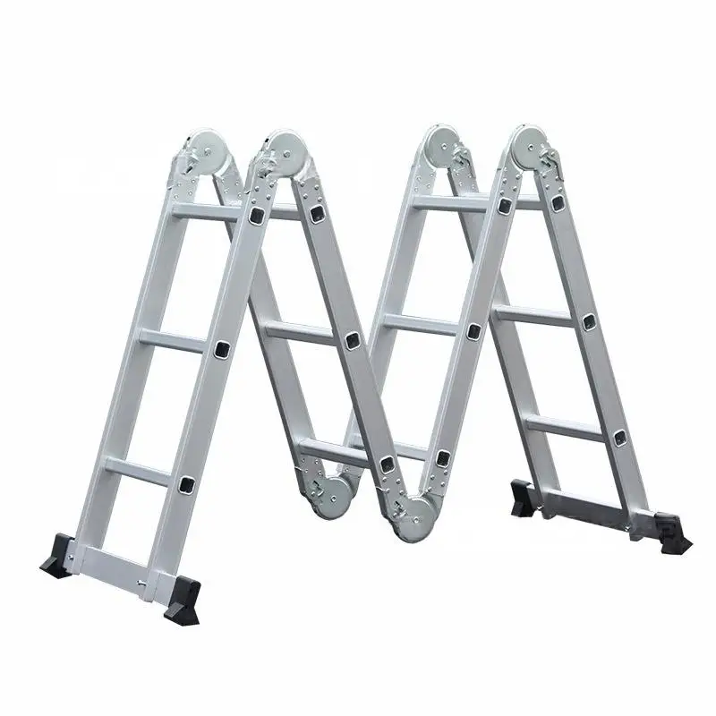 Modern Aluminum Multi-Position Telescoping Scaffold Extension Folding Combination Ladder Stool Structure Industrial-Grade