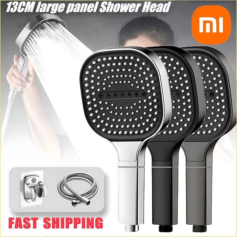 Xiaomi-panel grande de 13cm, cabezal de ducha ajustable de 3 modos, cabezal de ducha de masaje de alta presión, elemento filtrante, juego de accesorios de baño