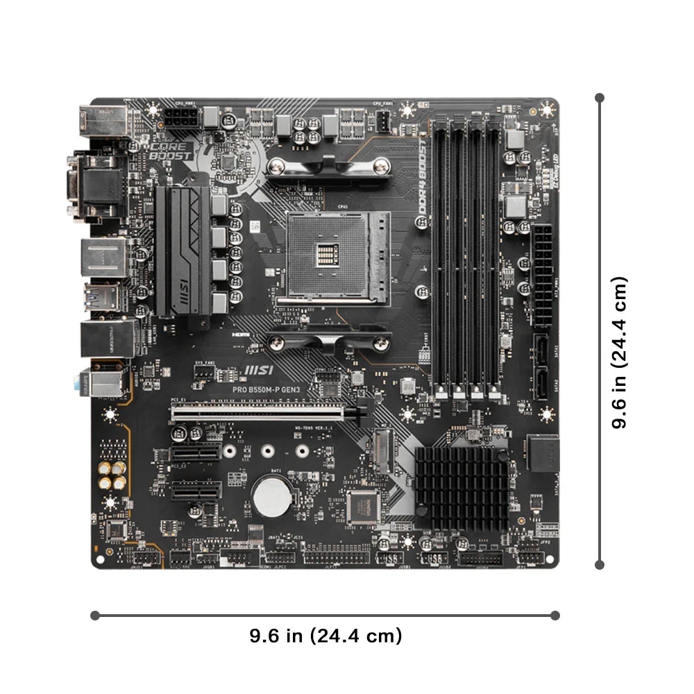 Msi pro B550M-P gen3 und Gaming-Motherboard am4 ddr4 m.2 unterstützt das Desktop-Computer-Mainboard der Serie ryzen cpu r3 r5 r7 5000 und 3000
