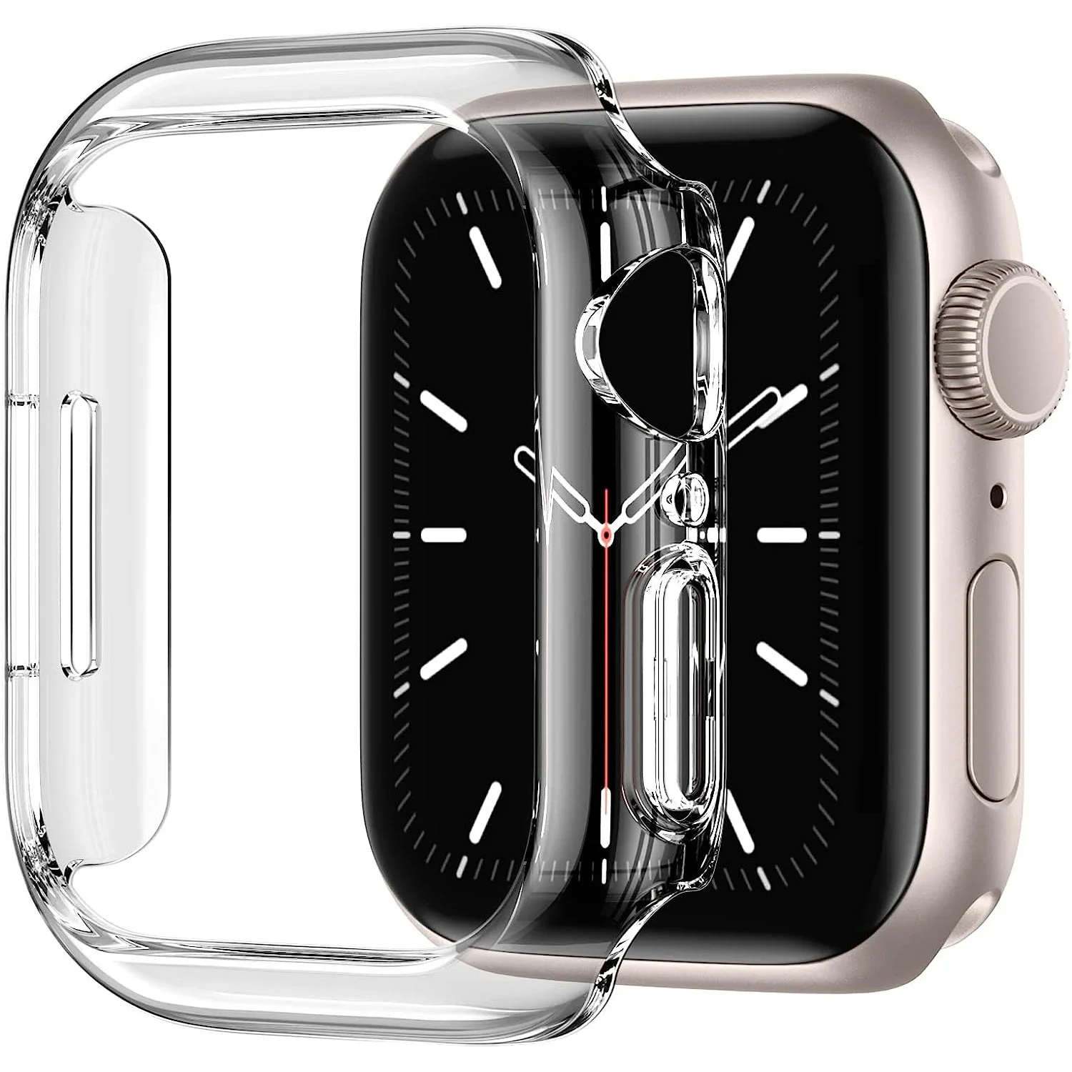 Чехол для Apple Watch, чехол 46 мм, 40 мм, 45 мм, 41 мм, защитный бампер для ПК, защитный чехол для iWatch Series 11 10 9 8 7 SE 3 6 Ultra 3