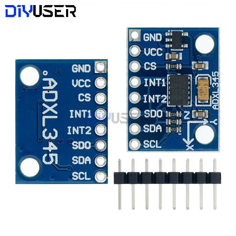 DIYUSER GY-291 ADXL345 aceleração digital de três eixos do módulo de inclinação por gravidade transmissão IIC/SPI em estoque