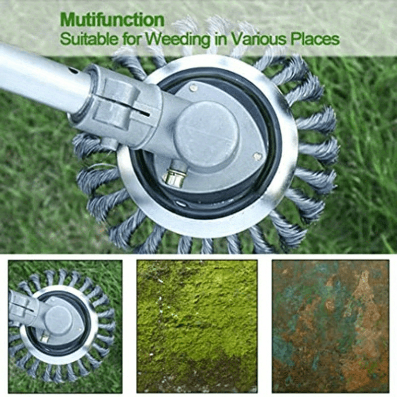 Steel Wire Weeding Disc Weeding Wheel Rust Removal Twisted Wire Steel Wire Wheel Lawn Mower Accessories