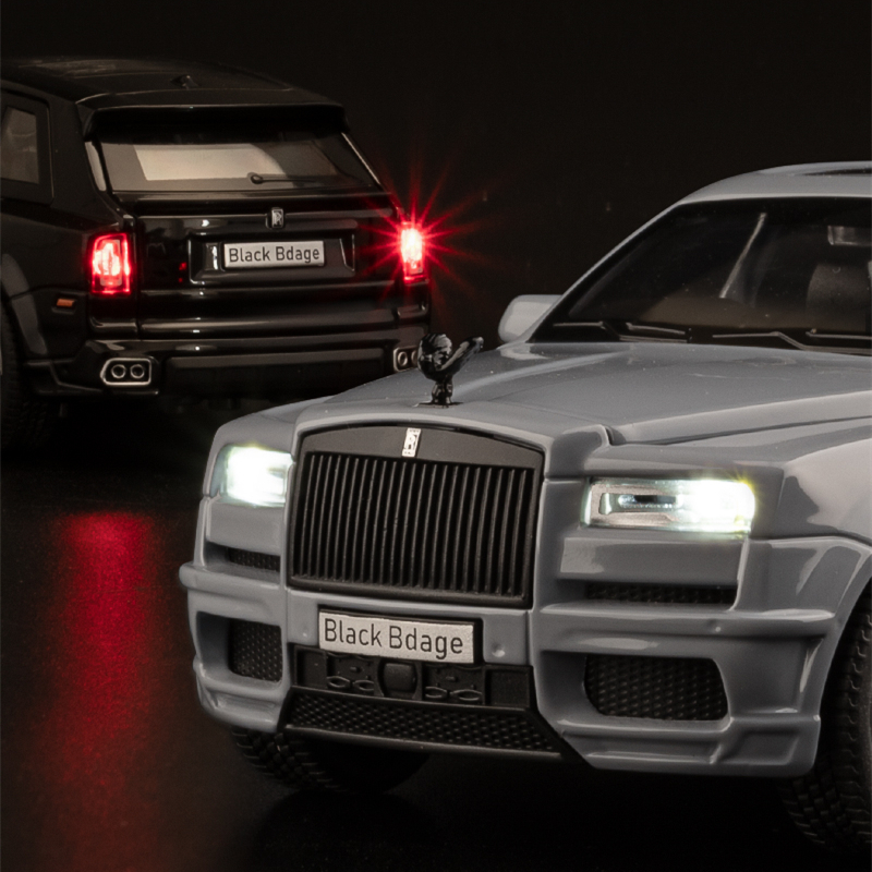 Rolls Royce SUV Cullinan Alloy Car Model, Diecasts Metal Toy, Simulação, Coleção de luz e som, presentes infantis, 1:32