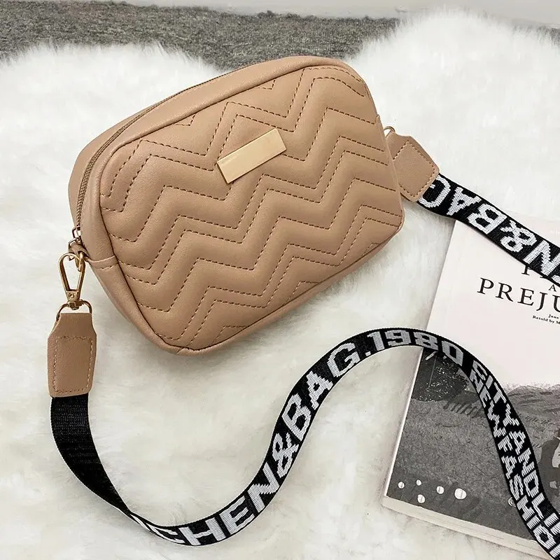 1 pz borse a tracolla moda tinta unita PU donna mini borsa a tracolla portatile impermeabile da donna