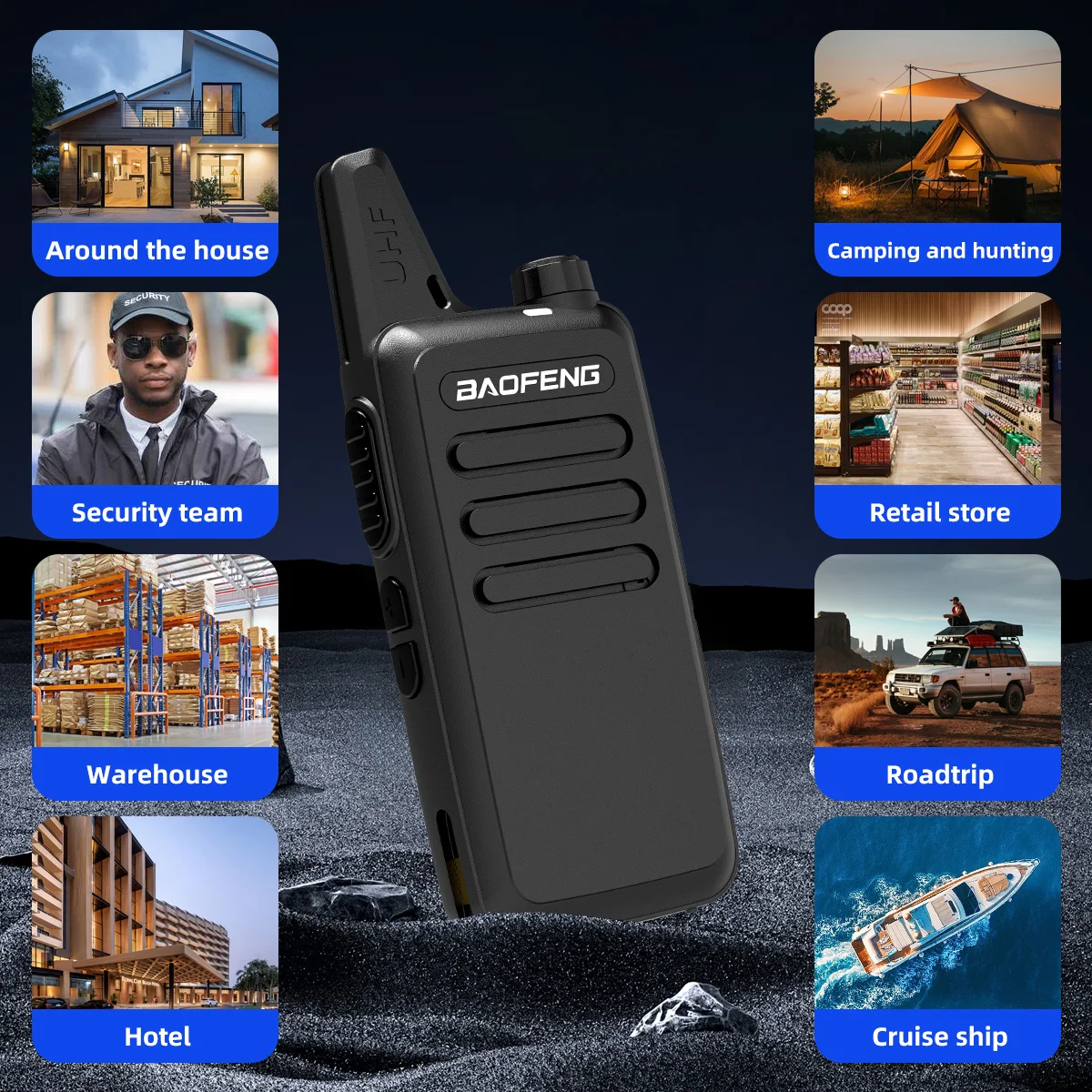 BAOFENG BF-888S Upgraded Walkie Talkies T20 Long Range Walkie Talkie for Adults with Earpiece Mic Rechargeable 2-Way Radios Hand