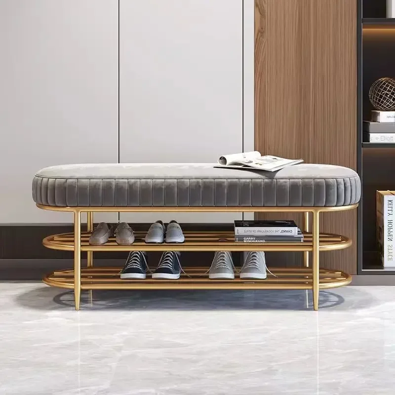 สตูลรองเท้าที่ประตูบ้านสตูลทางเข้าDesigner CloakroomโซฟาสตูลกับผนังยาวBenchปลายเตียง