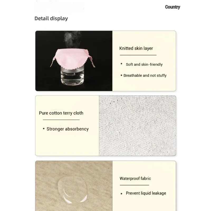 Almofada sanitária lavável respirável à prova de vazamento para mulheres, guardanapos de maternidade pós-parto, grafeno, protetor bacteriostático, algodão puro