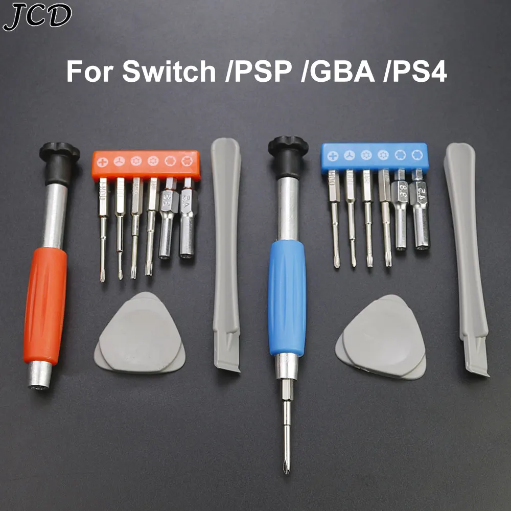 JCD Schraubendreher-satz Demontage Öffnung Werkzeug Kit Reparatur Teile Für Schalter GBA SP Neue 3DS XL PSP NGC Spielkonsole