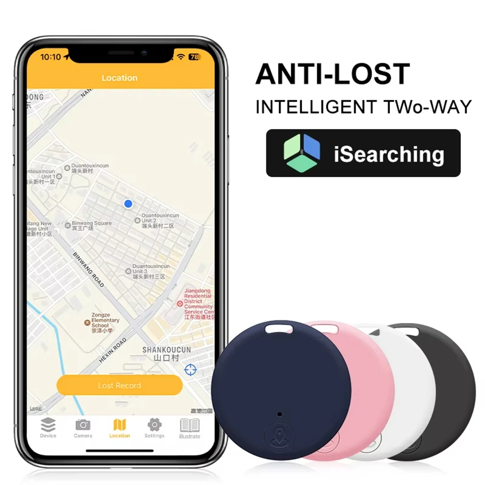 Mini dispositivo antipérdida para teléfono móvil, búsqueda inteligente, bolsa para mascotas y niños, localizador Bluetooth inteligente, equipo antipérdida