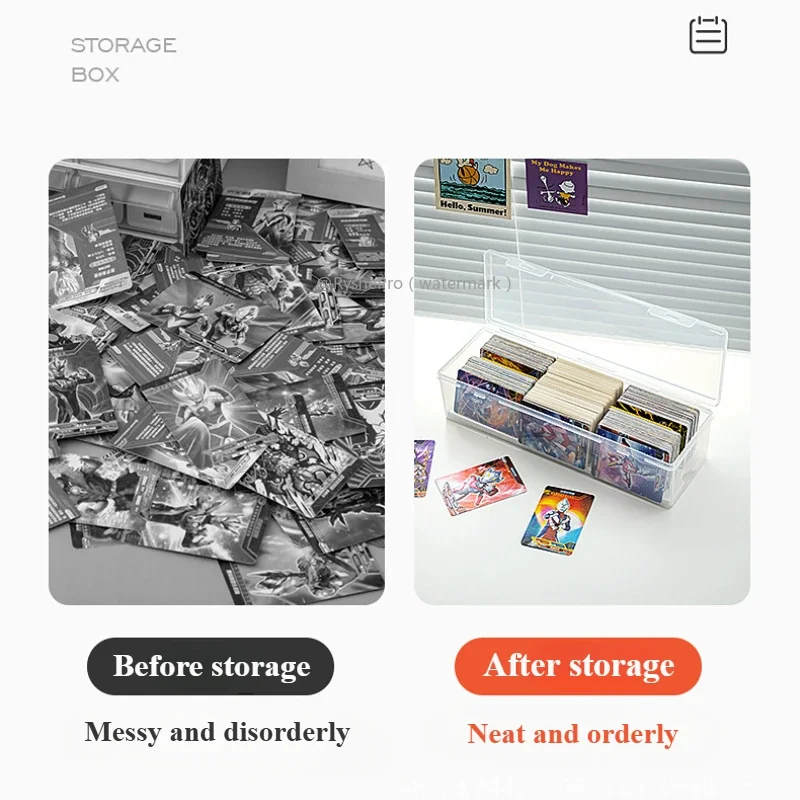 2L Sammelkarten-Aufbewahrungsbox für Toploader, großes Spiel-Baseballkartenetui aus Kunststoff für Toploader und Standardkarten, 700-Halter