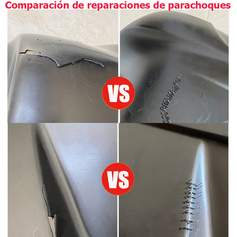 Tocha de reparo de pára-choques, soldador de plástico, grampeador de calor, kit de reparo de pára-choques, ferro de solda de reparo de plástico com kit de reparo