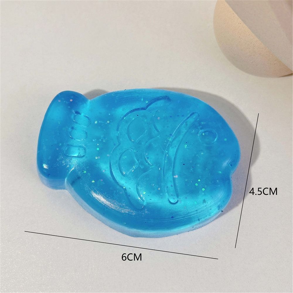Kawaii Stress Relief Fidget Toy Ice Block Cat Paw Squeeze Toy Mini Fish Ice Cube Toys Party Favors