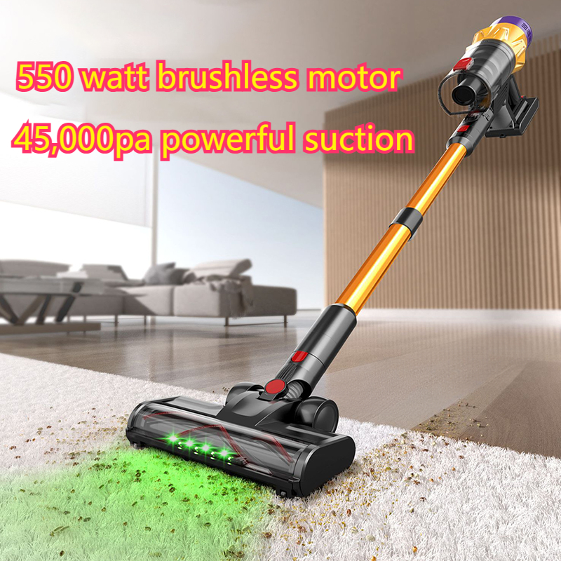 550W 45000Pa Wireless Vacuum Cleaner Powerful Suction LED Touch Display Handheld Cordless Electric Broom For Home Car Cleaning