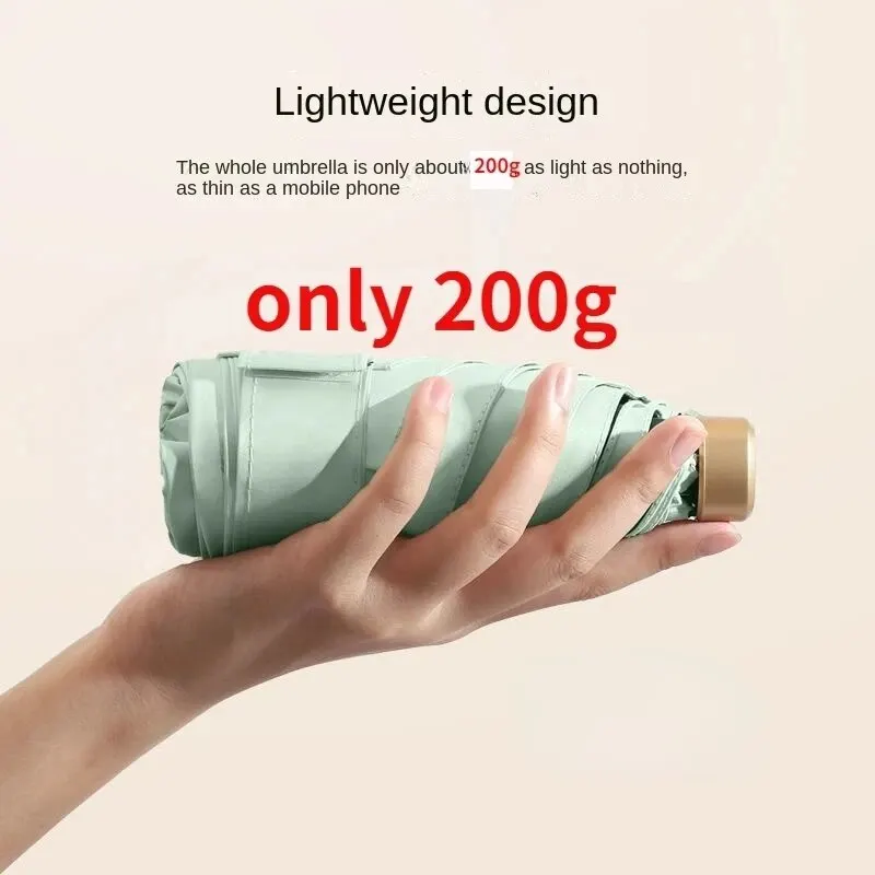 折りたたみ式ビニールポケット傘,UV紫外線保護,日よけ,ミニ傘