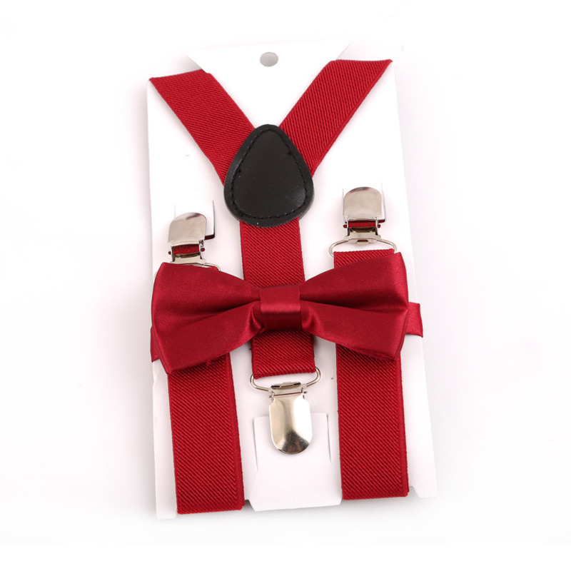 Kinderen Bretels met Vlinderdas Mode Kinderen Vlinderdas Set Jongens Bretels Meisjes Verstelbare Bretels Baby Bruiloft Stropdassen Accessoires
