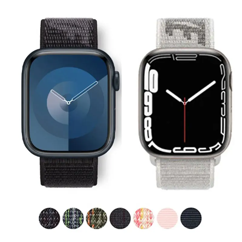 Strap For Apple WatchBand S10 46mm 44mm40mm45mm 41mm 49mm 42mm 38mm 45mm Nylon Bracelet Correa iwatch Series 97se6 Ultra2 8 Band