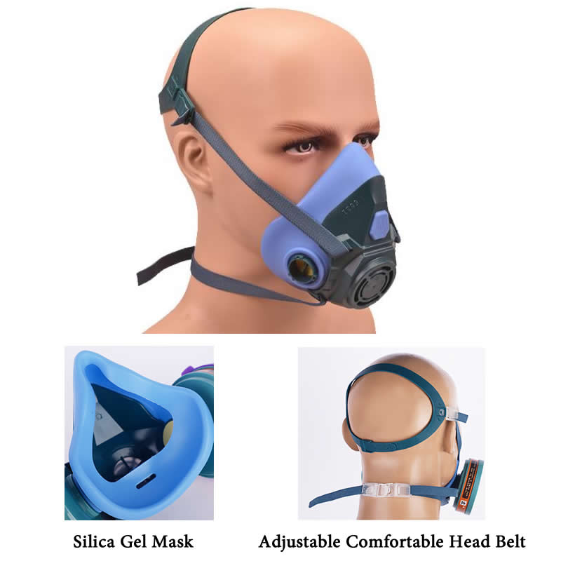 Modelo Y 40mm tubo de respiración Universal máscara de Gas conectable máscara de Gas de vía aérea tubo Trigeminal de goma para 6200/7502/6800