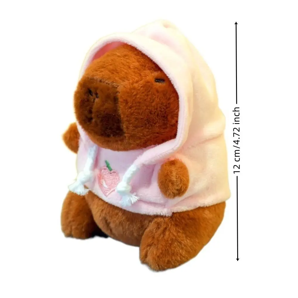 Süßes kleines Capybara-Plüschtier mit Flügeln, Kapuzenpullover, Simulation, Capybara-Puppe, flauschiges Spielzeug, Geburtstagsgeschenke