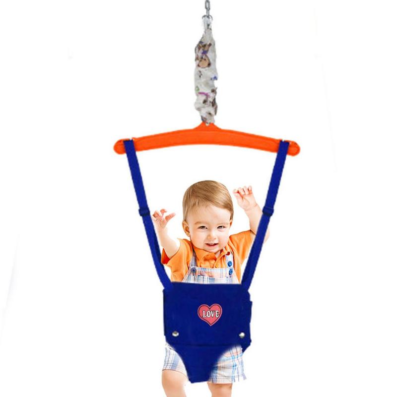 Bebê saltando cadeira exercitador porta pára-choques criança porta jumper integração interna brinquedo de treinamento bebê jumper balanço pendurado cadeira