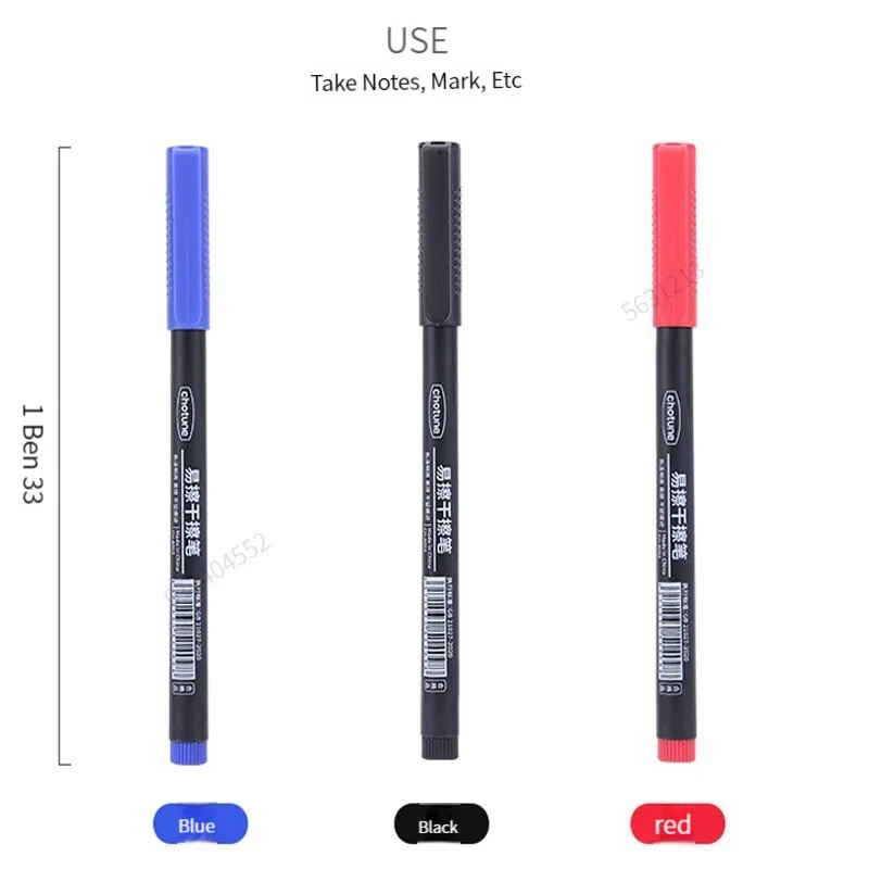1/3PCS 0.5 มม.Dry Erase Art Markers ปากกา Erasable Whiteboard MARKER ปากกาสํานักงานโรงเรียนการประชุมบันทึกเครื่องเขียน Extra Fine TIP