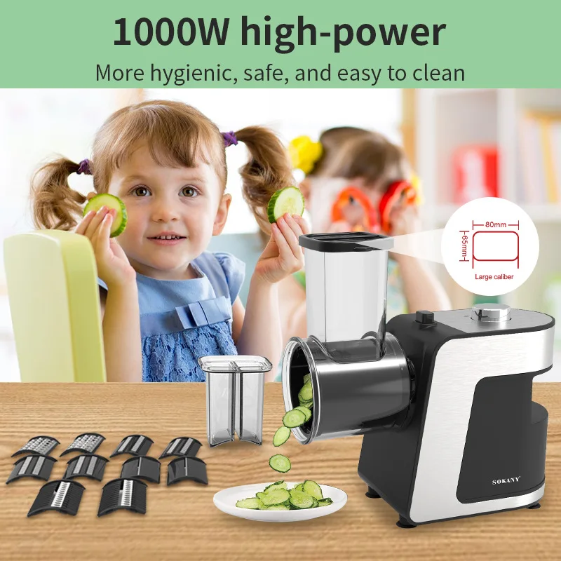 SOKANY1180 Household Vegetable Cutter Slicer Shredder for Carrot Potato Cucumber - Kitchen Tool for Efficient Food Preparation