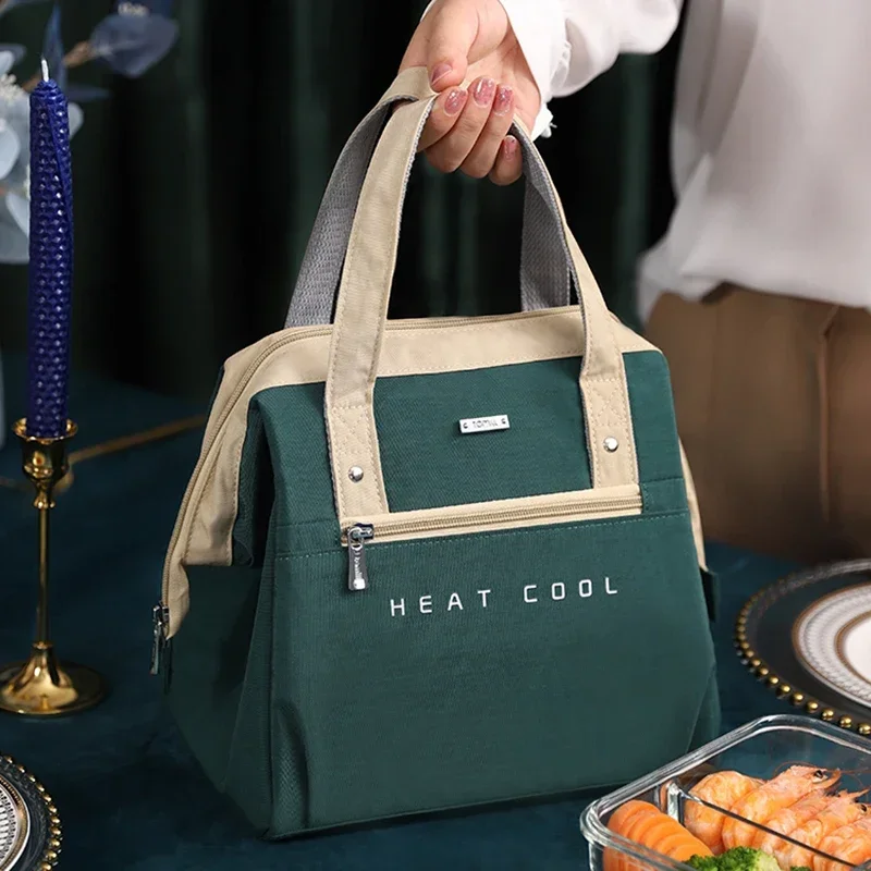 Large Lunch Bag Women Waterproof Concise Convenient Fresh Cooler Bags Thermal Lunch Food Box Portable Picnic Travel Bag Bolsa