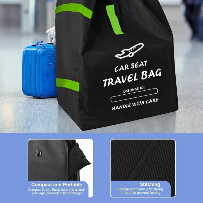 D7YD Transportadores infantis Bolsa viagem Bolsa viagem Saco ombro ajustável Páfão assento carro portátil