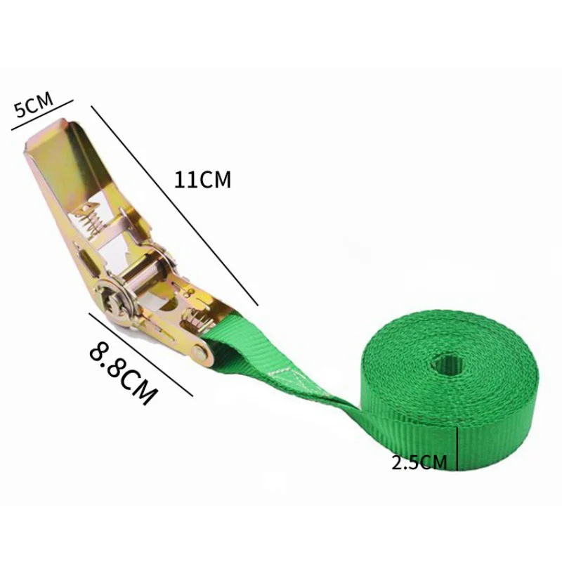 1 M/3 M/5 M Cargo STRAP RATCHET Tensioner Freight รถคงที่กระชับกระชับเชือกสําหรับกระเป๋าเดินทางสินค้าการขนส่งกลางแจ้ง CAMPING
