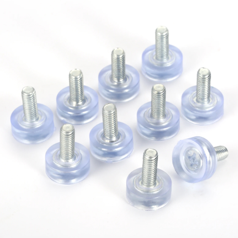 2/5/10/20Pcs Transparent M6 M8 Schraube In Anti-slip Fuß Pad Möbel Glide Nivellierfüße Einstellbare Nivellierung Pads