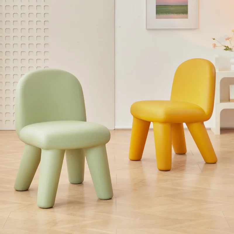 Тупые и милые детские маленькие стулья, скамейки, домашнее обучение, письменные стулья с пластиковой спинкой, портативные 2024, горячая распродажа