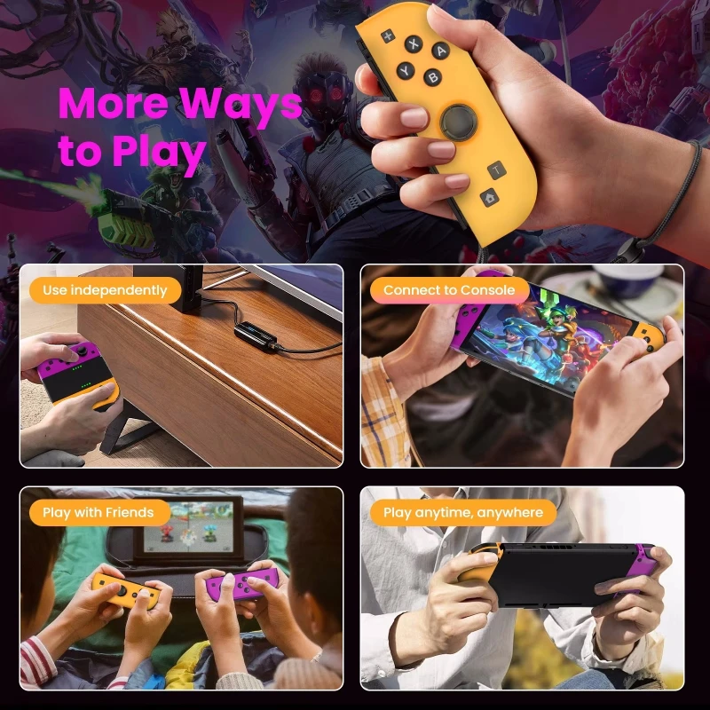 Bluetooth Gamepad For Nintendo Switch/OLED/IOS/Android/PC Wireless Controller Joystick With Trubo Video 6 Axis Gyro Game Console