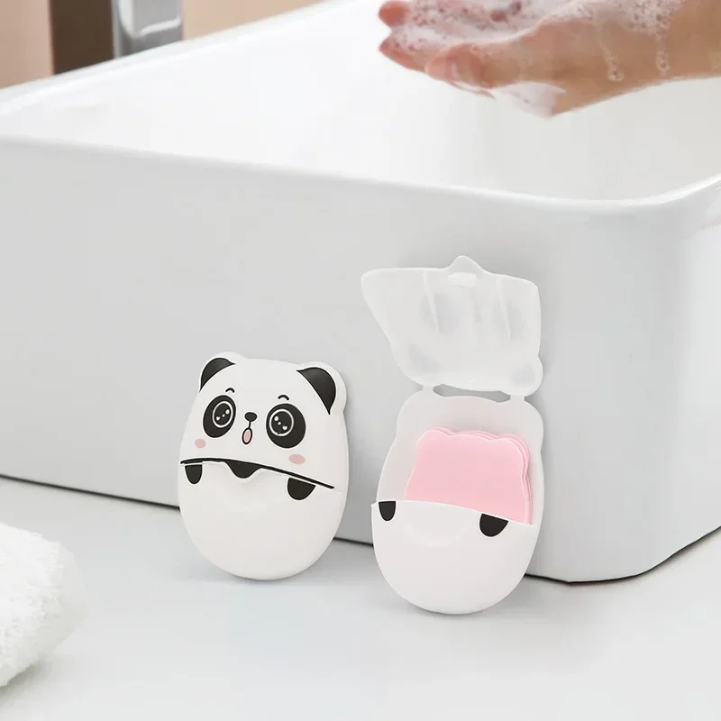 Papel de jabón portátil para lavado de manos, espuma de fragancia de viaje, desinfección desechable, limpiador corporal, 1 caja