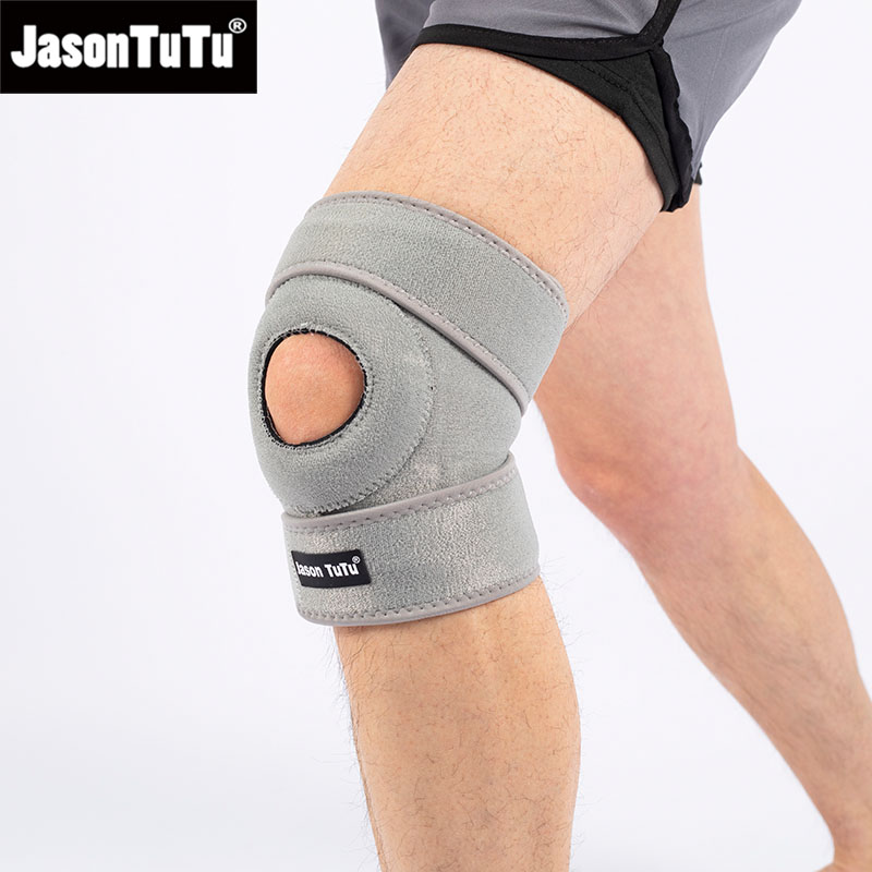 JASONTUTU 1PCS 통기성 4 스프링 무릎 지원 중괄호 Kneepad 조정 가능한 슬개골 무릎 패드 안전