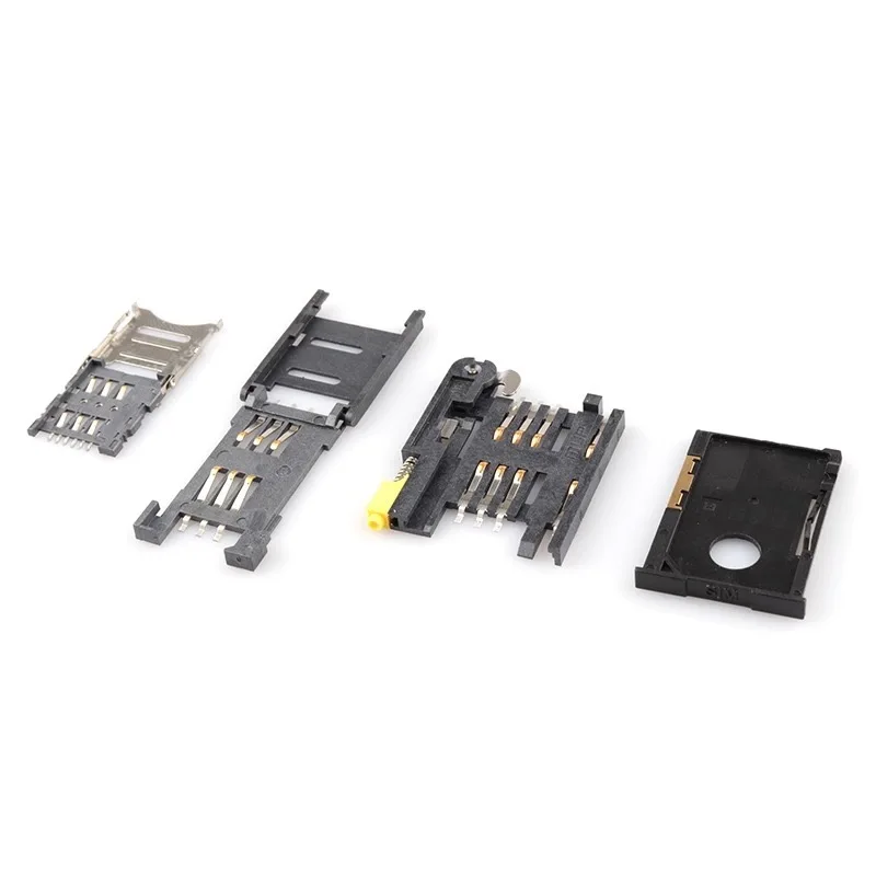 Micro SD TF Card Socket SD Memory Card Slot Socket Micro SIM 7Pin NANO SIM 6Pin Connector Socket Small Card Slot Cell Phone Deck
