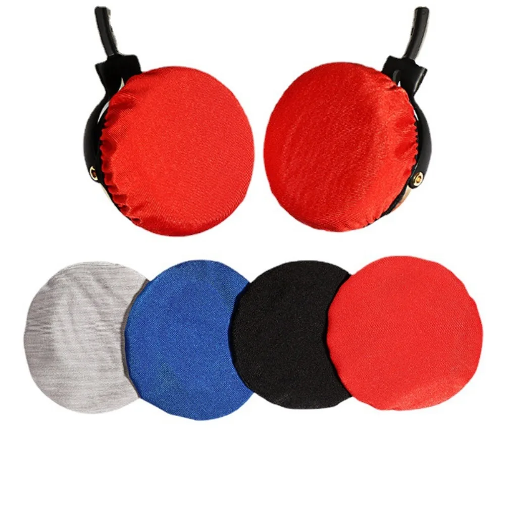 Auriculares reutilizables, higiénicos, universales, lavables suaves, protectores elásticos a prueba de polvo, almohadillas para los oídos, tela no tejida duradera, 1 par